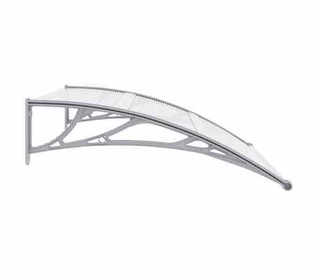 vidaXL Marquesina para puerta PC 120x100 cm