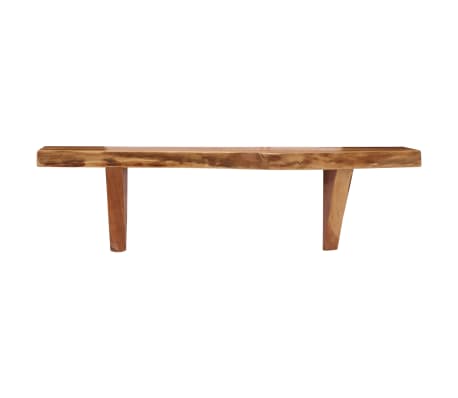 vidaXL Estantes de pared 2 uds madera maciza de acacia 60x20x18 cm