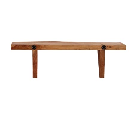 vidaXL Estantes de pared 2 uds madera maciza de acacia 60x20x18 cm