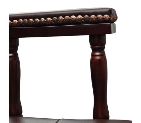 vidaXL Silla de oficina giratoria marrón