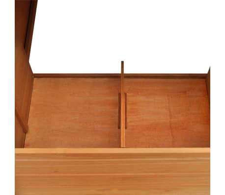 vidaXL Gallinero de madera con 1 jaula para huevos