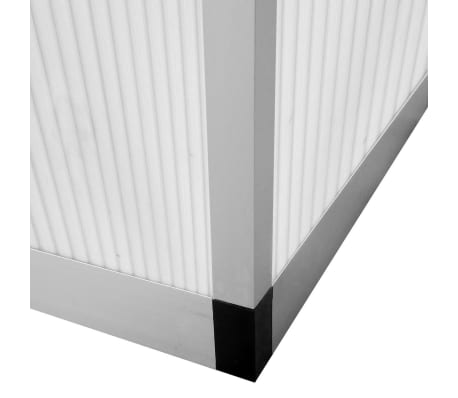 vidaXL Invernadero de aluminio reforzado con estructura base 9,025 m²