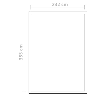 vidaXL Invernadero de aluminio reforzado con estructura base 9,025 m²