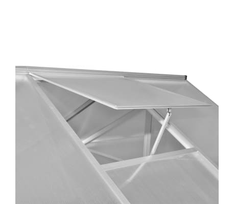 vidaXL Invernadero de aluminio reforzado con estructura base 9,025 m²