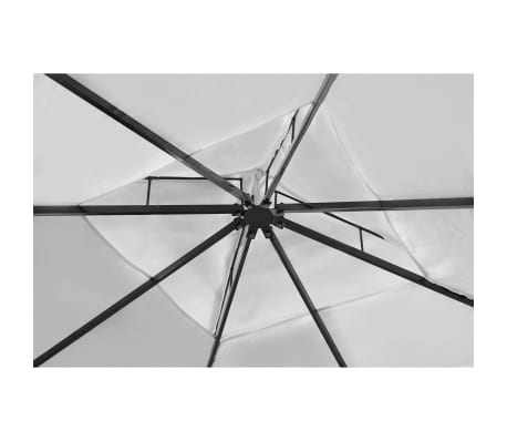 vidaXL Cenador con techo 3x4 m blanco crema