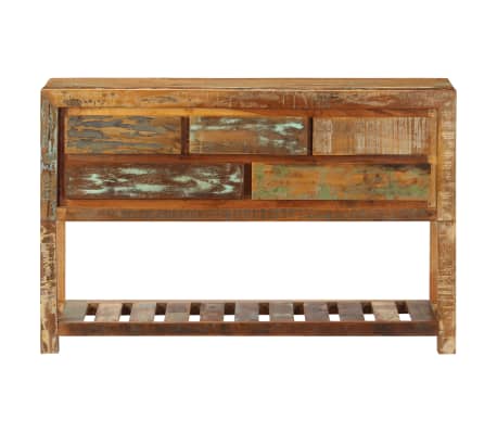 vidaXL Aparador madera maciza reciclada 120x30x75 cm