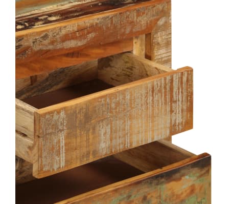 vidaXL Aparador madera maciza reciclada 120x30x75 cm