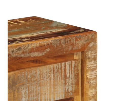 vidaXL Aparador madera maciza reciclada 120x30x75 cm