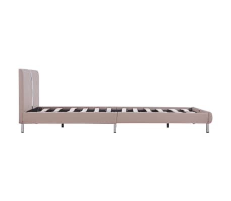 vidaXL Cadre de lit sans matelas cappuccino similicuir 140x200 cm