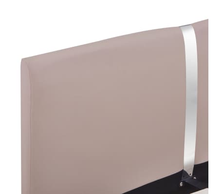 vidaXL Cadre de lit sans matelas cappuccino similicuir 140x200 cm