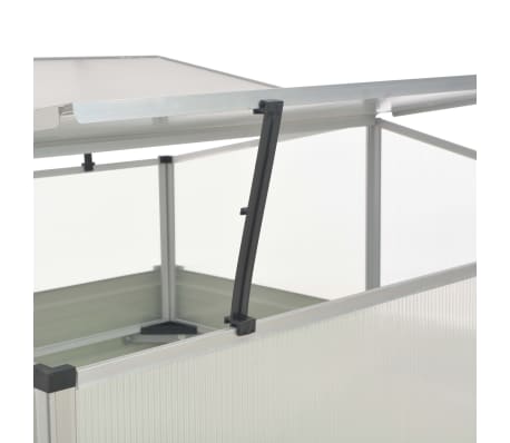 vidaXL Invernadero de acero galvanizado gris antracita 100x100x77 cm