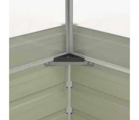 vidaXL Invernadero de acero galvanizado gris antracita 100x100x77 cm