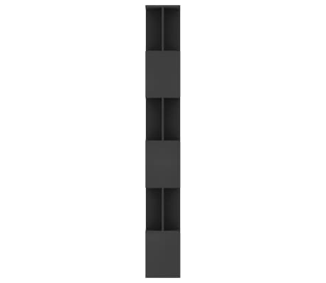 vidaXL Estantería/divisor madera contrachapada negro 80x24x192 cm