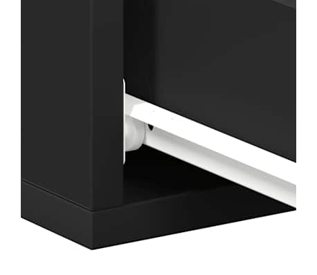 vidaXL Mesitas de noche flotantes 2 uds contrachapada negro 40x30x15cm