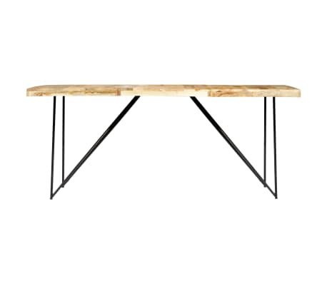 vidaXL Mesa de comedor de madera maciza de mango 180x90x76 cm