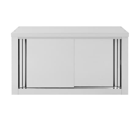 vidaXL Armario pared de cocina puertas correderas acero 90x40x50 cm