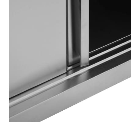 vidaXL Armario pared de cocina puertas correderas acero 90x40x50 cm