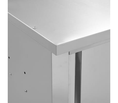 vidaXL Armario pared de cocina puertas correderas acero 90x40x50 cm