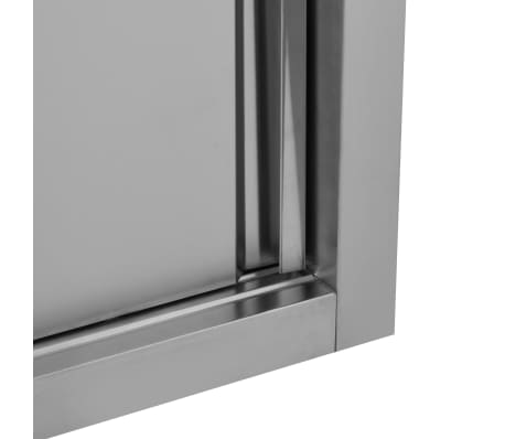 vidaXL Armario pared de cocina puertas correderas acero 90x40x50 cm