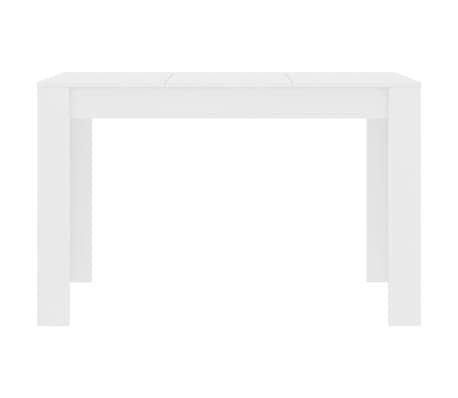 vidaXL Mesa de comedor de madera de ingeniería blanco 120x60x76 cm