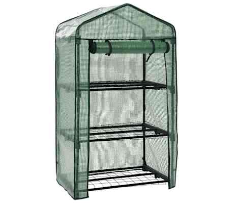 vidaXL Mini serre à 3 niveaux 69x49x125 cm
