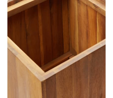 vidaXL Arriate de madera maciza de acacia 43,5x43,5x90 cm