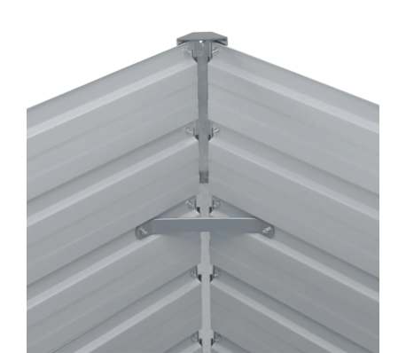 vidaXL Jardinera elevada de acero galvanizado verde 160x80x77cm