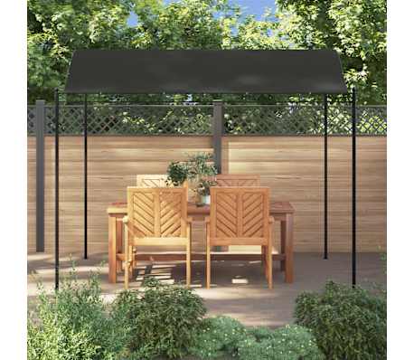 vidaXL Toldo parasol gris antracita 3x2,4 cm