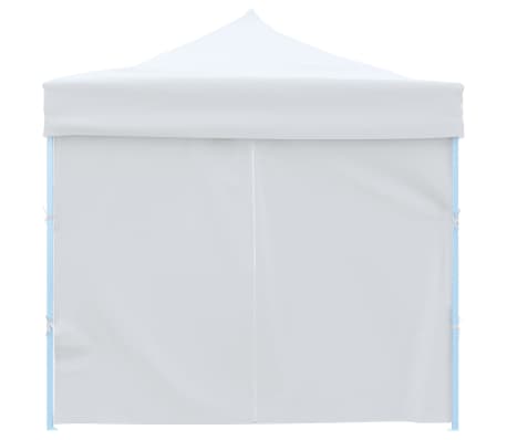 vidaXL Tente de réception escamotable avec 8 parois 3 x 9 m Blanc