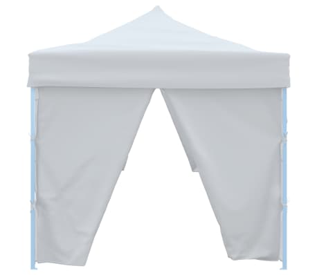 vidaXL Tente de réception escamotable avec 8 parois 3 x 9 m Blanc