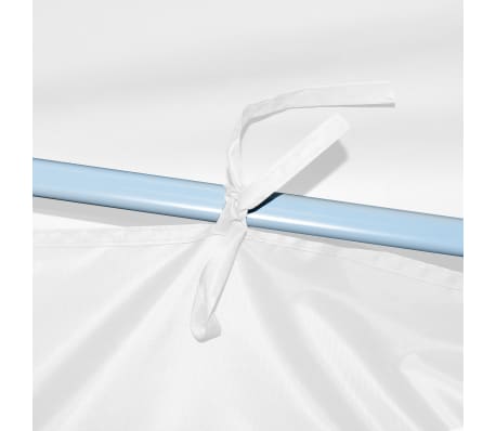 vidaXL Tente de réception escamotable avec 8 parois 3 x 9 m Blanc