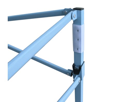 vidaXL Tente de réception escamotable avec 8 parois 3 x 9 m Blanc