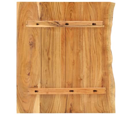 vidaXL Encimera para armario tocador madera maciza acacia 80x52x2,5 cm