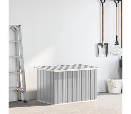vidaXL Boîte de rangement de jardin Gris 109x67x65 cm