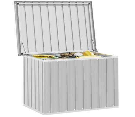 vidaXL Boîte de rangement de jardin Gris 109x67x65 cm