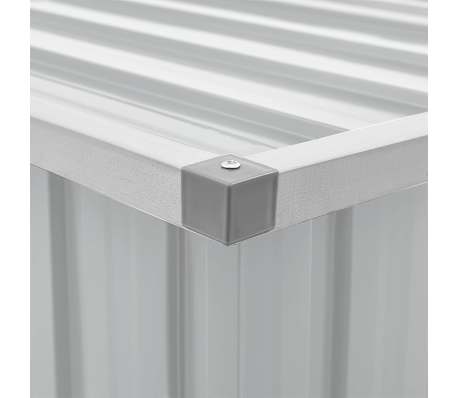 vidaXL Boîte de rangement de jardin Gris 109x67x65 cm