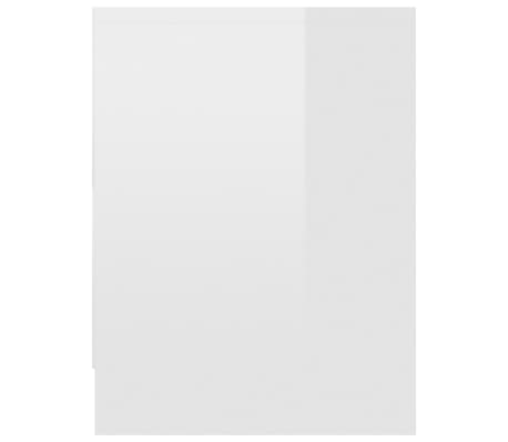 vidaXL Mesitas de noche 2 uds contrachapada blanco brillo 40x30x40 cm