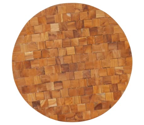 vidaXL Mesa de centro de madera maciza de teca 60x60x35 cm