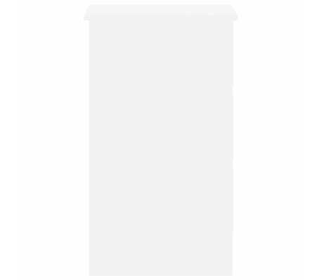 vidaXL Escritorio de madera contrachapada blanco 90x45x76 cm