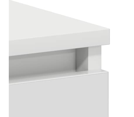 vidaXL Escritorio de madera contrachapada blanco 90x45x76 cm