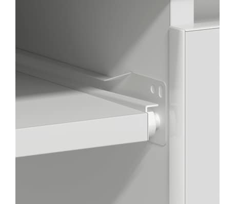 vidaXL Escritorio de madera contrachapada blanco 90x45x76 cm