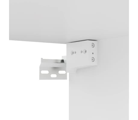 vidaXL Mueble para TV pared madera contrachapada blanco 100x30x30 cm