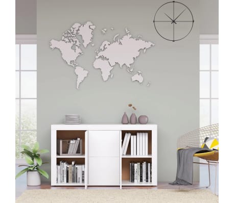 vidaXL Buffet Blanc brillant 120x36x69 cm Bois d’ingénierie