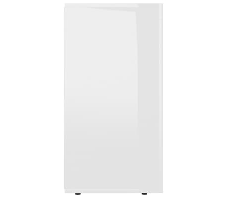 vidaXL Buffet Blanc brillant 120x36x69 cm Bois d’ingénierie