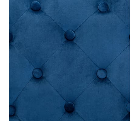 vidaXL Chaises à manger lot de 2 bleu velours