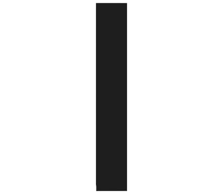 vidaXL Armoire de salle de bain Noir 30x30x183,5 cm Bois d'ingénierie