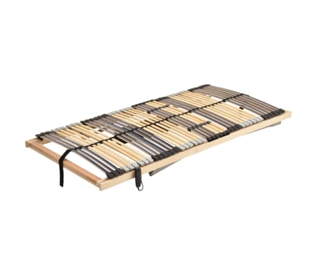 vidaXL Cama somier eléctrico de láminas sin colchón 7 zonas 100x200 cm