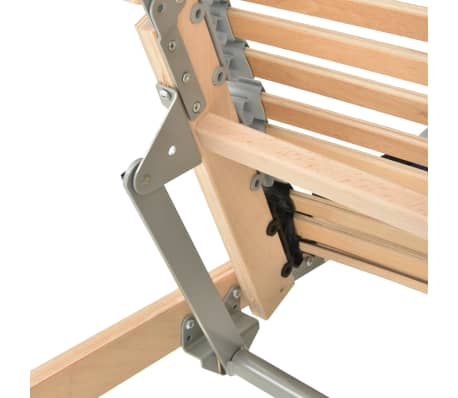 vidaXL Cama somier eléctrico de láminas sin colchón 7 zonas 100x200 cm