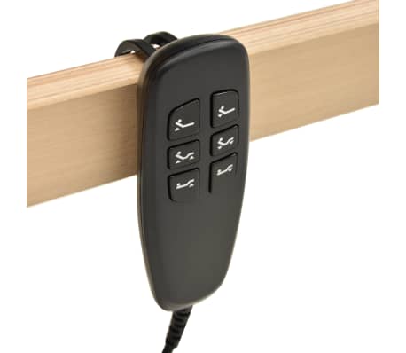 vidaXL Cama somier eléctrico de láminas sin colchón 7 zonas 100x200 cm