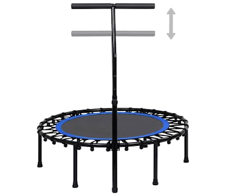 vidaXL Cama elástica fitness con asa 102 cm